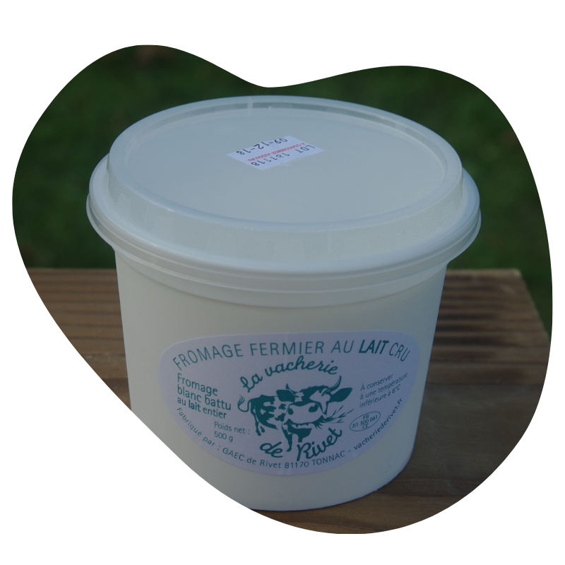 Fromage blanc au lait cru bio Tarn